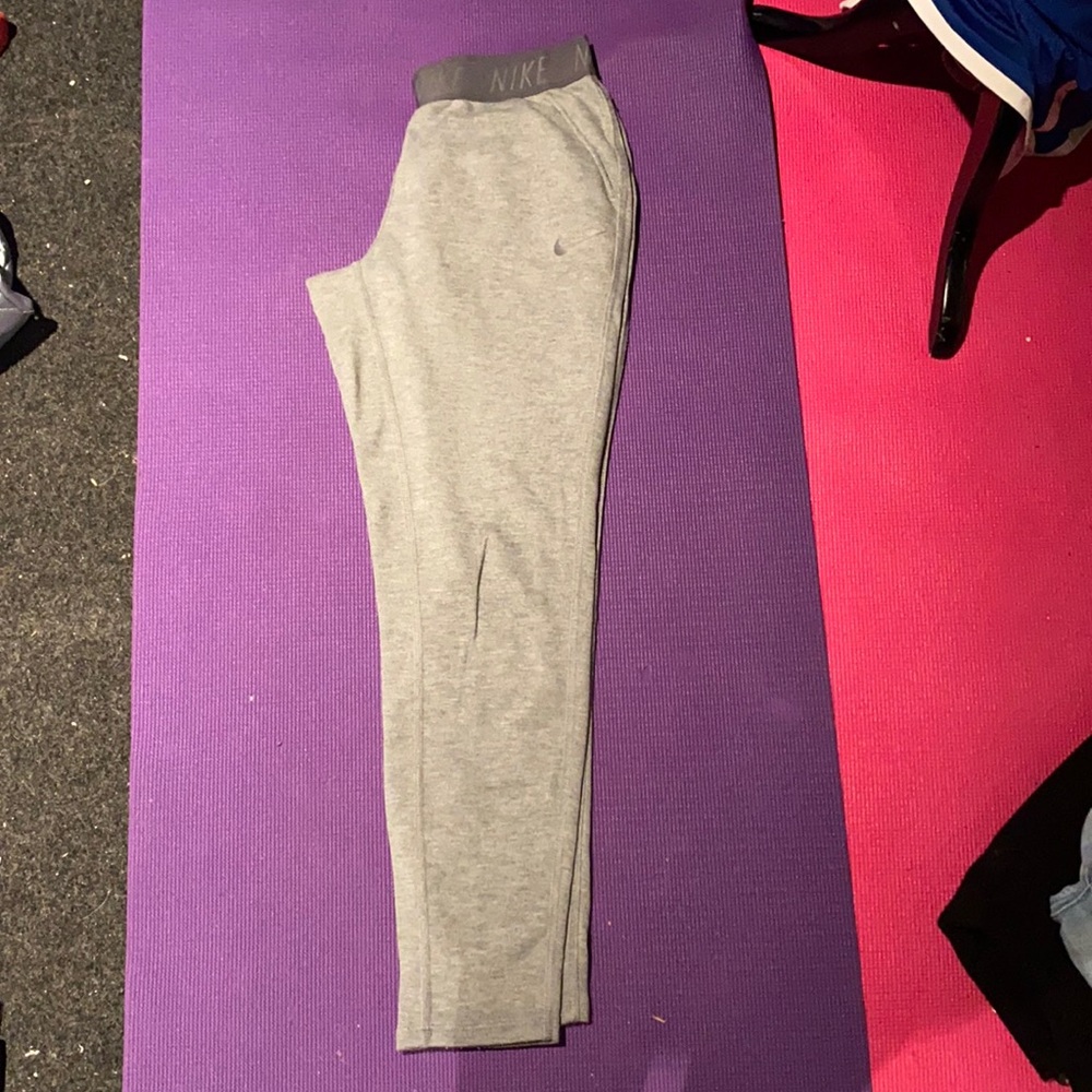 Grey Nike joggers